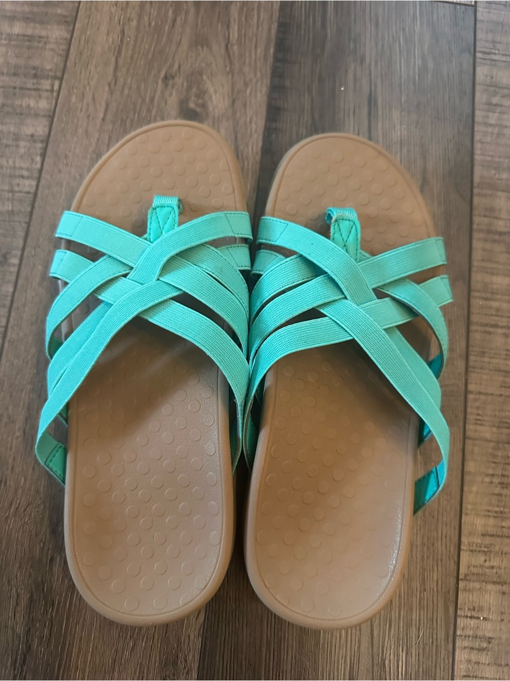 Vionic Tia Women’s Sandals Teal Size 6 EXCELLENT - Picture 3 of 5